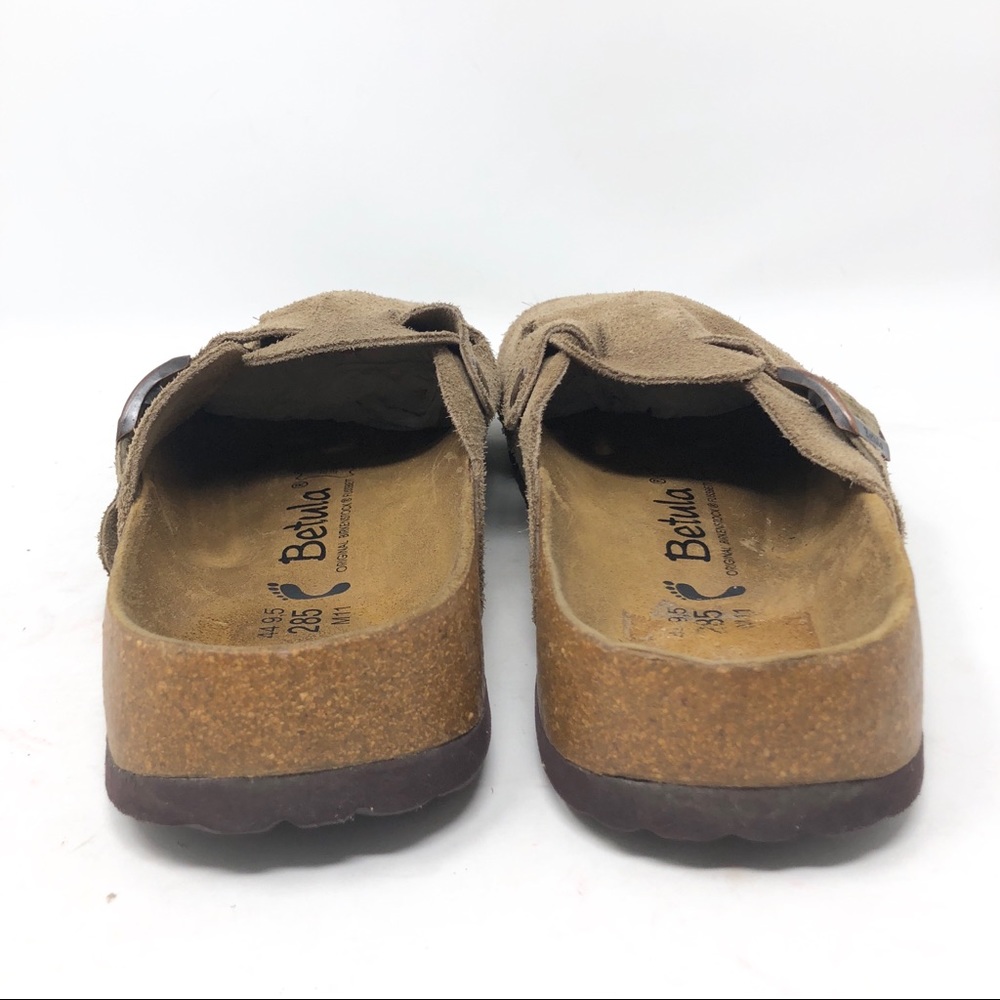 Betula by Birkenstock Boston Beige Suede Clogs - Picture 2 of 7